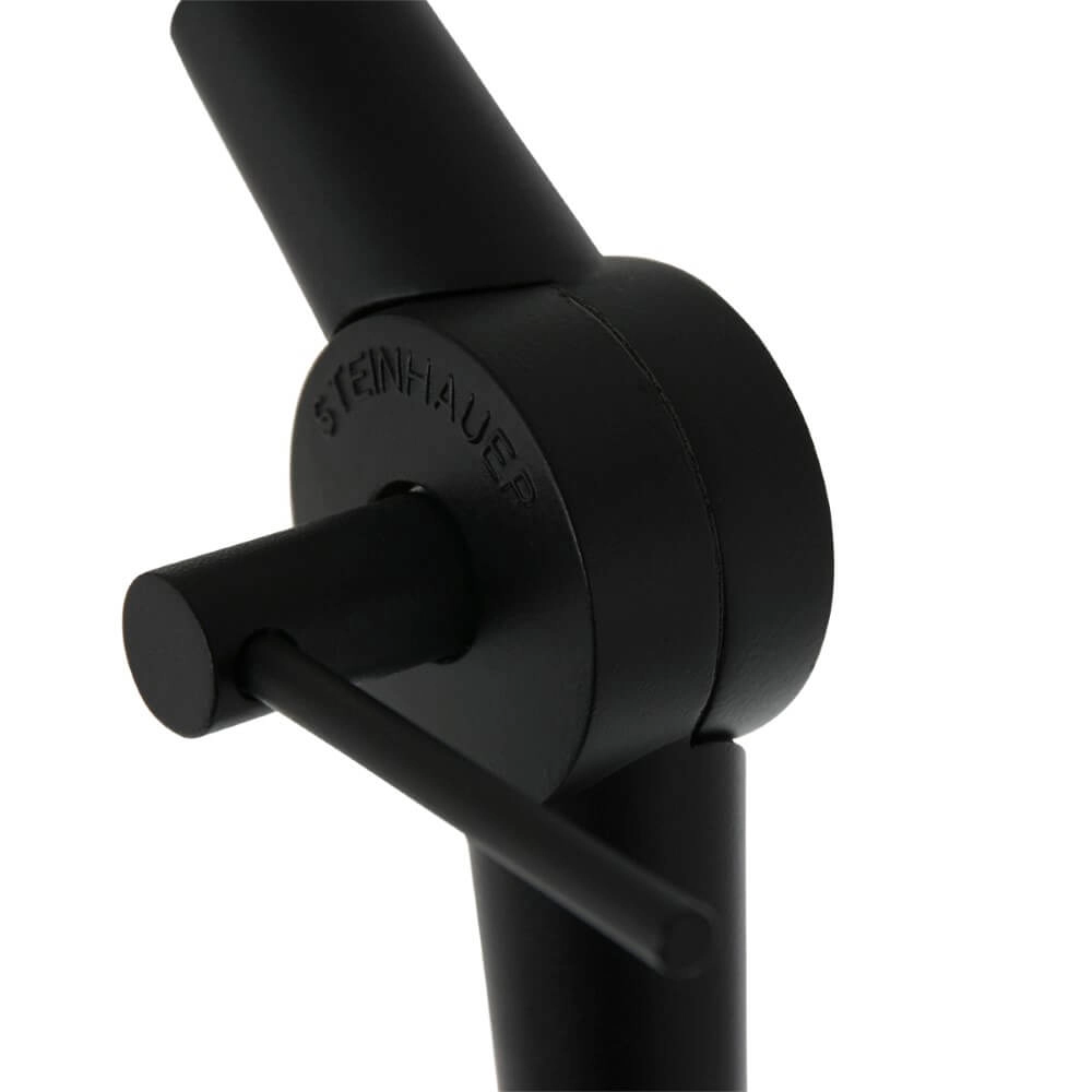 Schwarze Stehlampe Prestige Chic mit blauer Kapuze Steinhauer 8712746147278