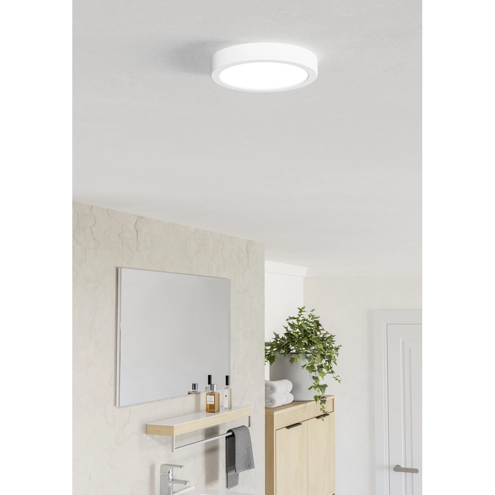 Deckenlicht IP44 Fueva 6 rund – weiß – Ø 16,6 cm Eglo 9008606330362