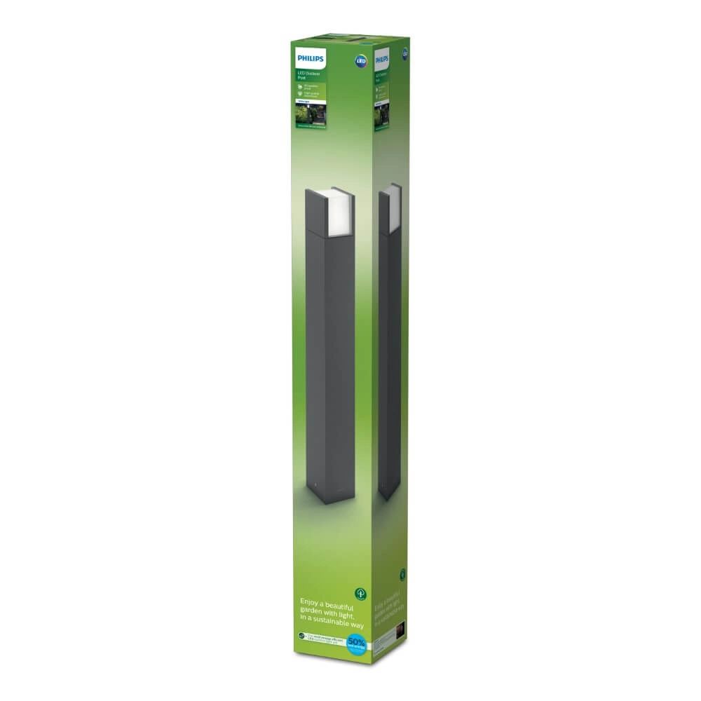 Laterne Arbour Anthrazit - 77cm Philips 8719514490260