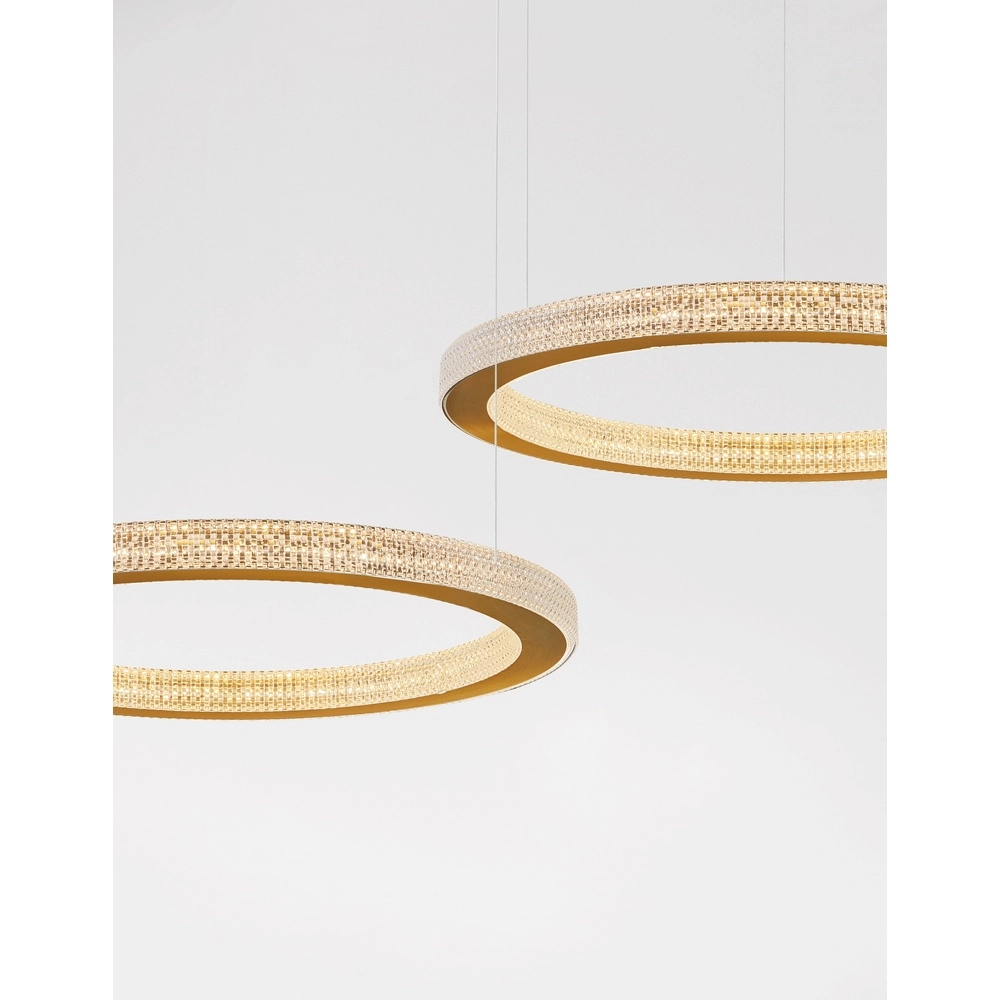 Pendelleuchte Fiore gold Ø 60cm Lyora 5212017424136