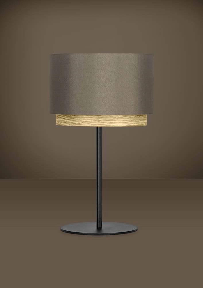 Tischlampe Marchena Cappuccino mit Holz - Ø 32cm Stars of Light 9008606240081