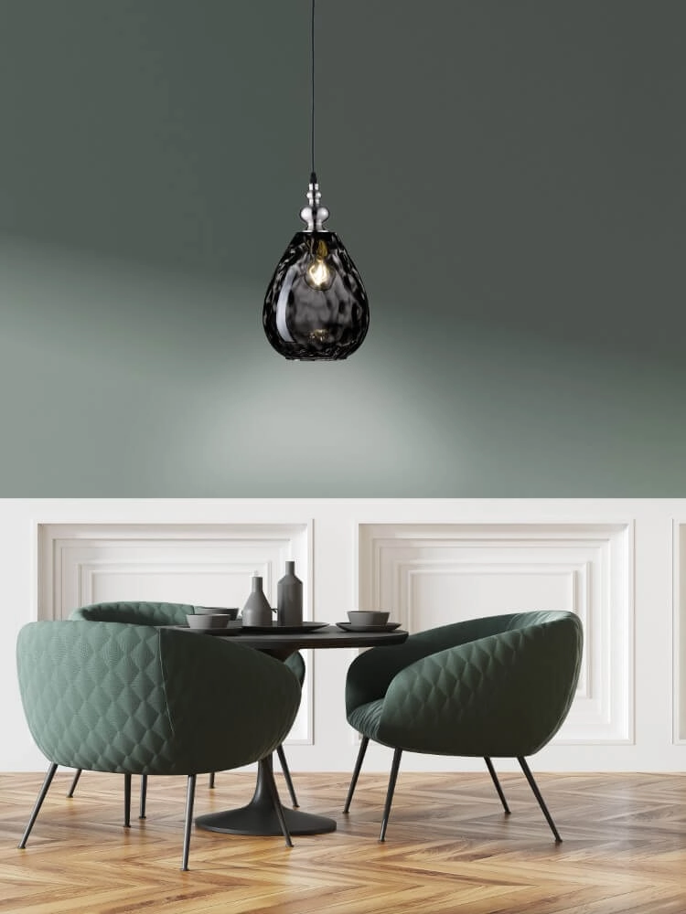 Orientalische Hängelampe Uller mit Rauchglas Fischer & Honsel 4001133695640