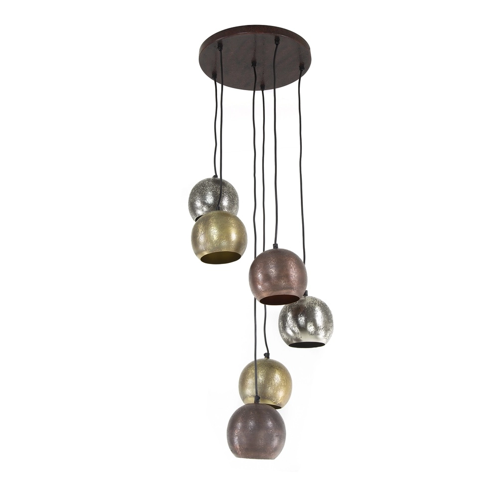 Industrie-Pendellampe Bol 6x E27 Lyora 8716803511279