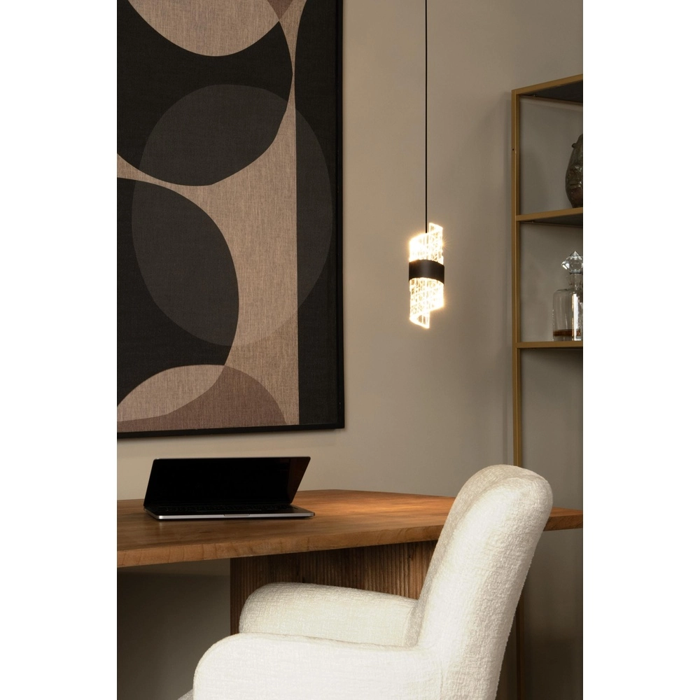 Design-Pendellampe Kligande schwarze Ø 13 cm Lucide 5411212134592
