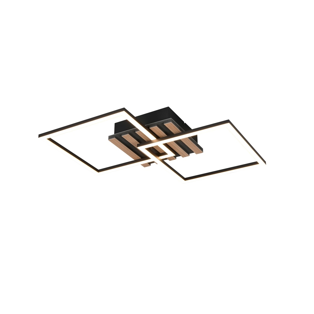 Moderne Deckenlampe Zaro Schwarz 59,5 cm Trio 4017807685961
