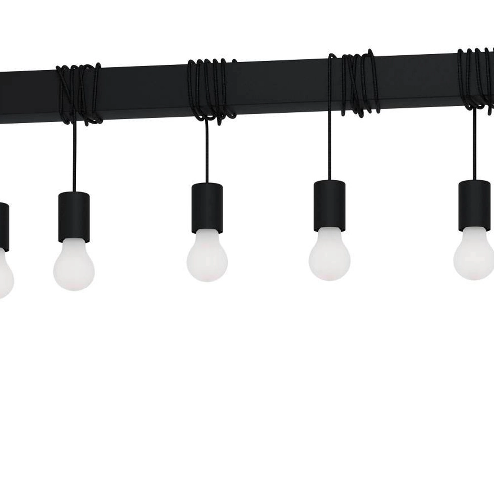 9-Licht Pendellampe Townshend-B Schwarz – Esstisch Eglo 9002759399399