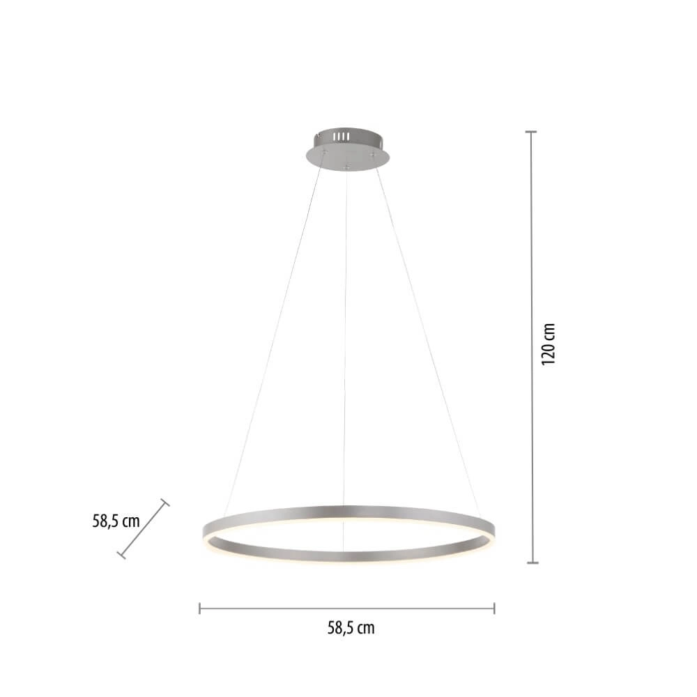 Deckenleuchte aus Aluminium Ritus Ø 60cm Paul Neuhaus 4043689983512