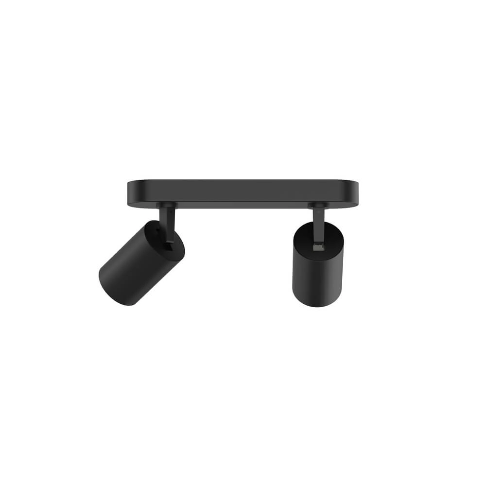 Doppel-Aufbaustrahler Tevo schwarz Lyora 4255805301517