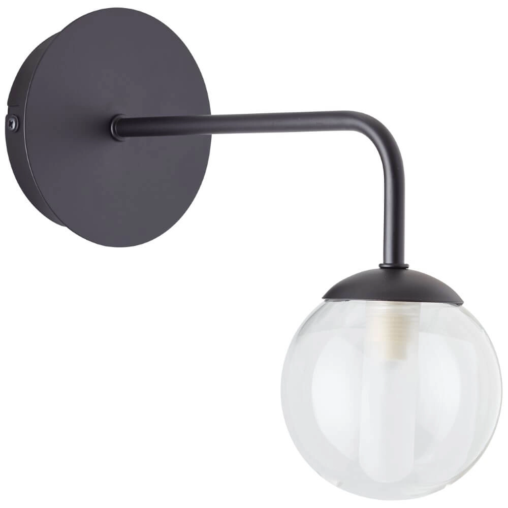 Schwarze Wandlampe Gitse runden Brilliant 4004353421631