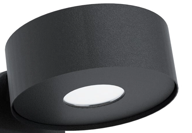 LED-Wandstrahler Palosco 6 W – 3000 K mit Bewegungssensor schwarz Eglo 9002759987381