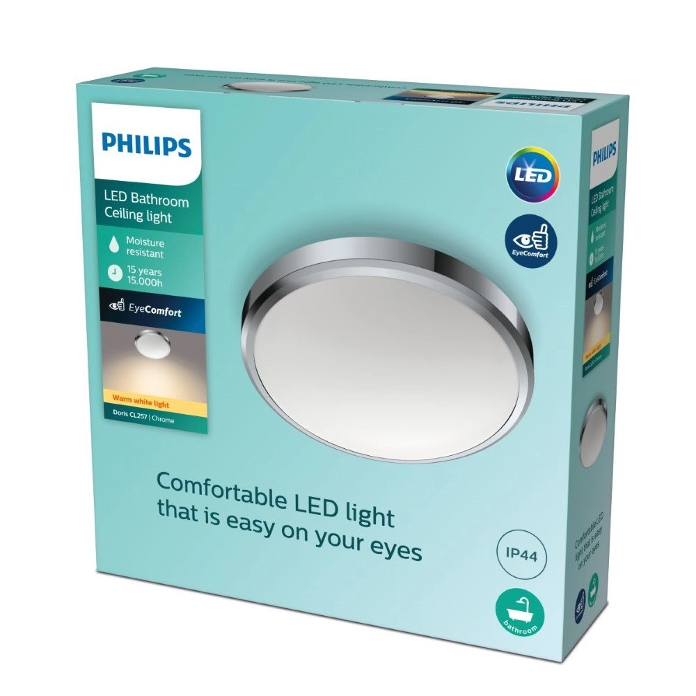 Chrom Deckenleuchte Doris Ø 31cm Philips 8718699777234