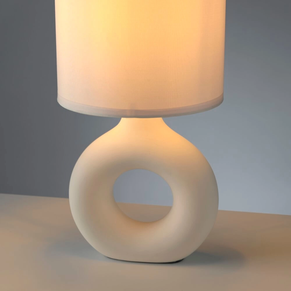 Tischlampe Carara sandfarben Just Light 4043689004859