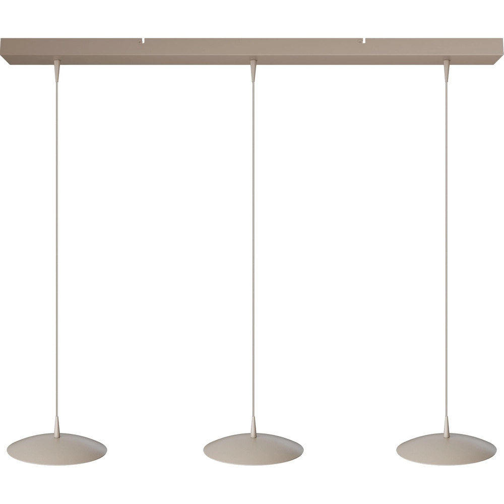3-Licht Pendellampe Scala 100cm beige Terra Ø 20cm