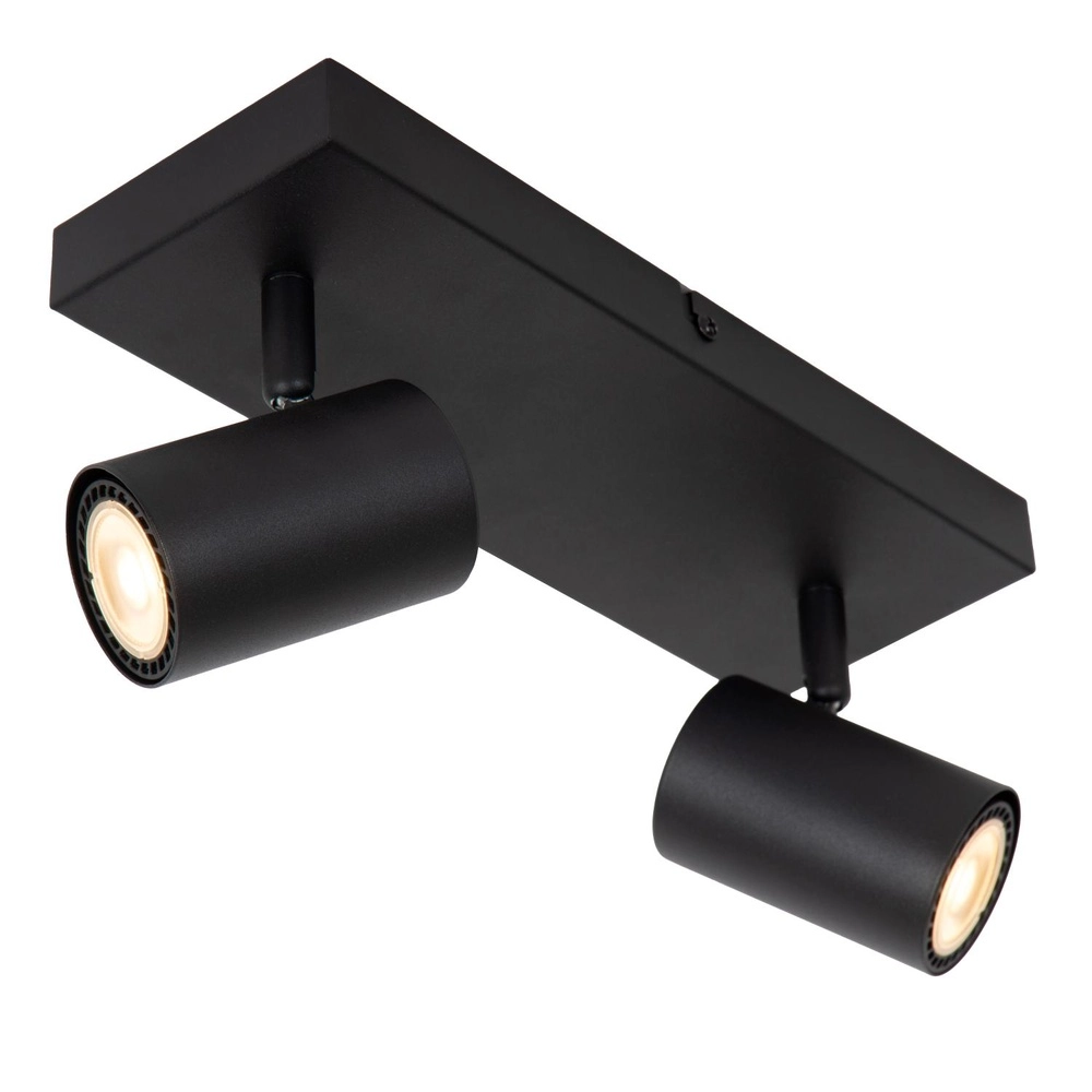 Deckenlampe Amigo 2-Licht Schwarz Lucide 5411212531018
