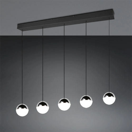 5-Licht Pendellampe Senta Chrom Trio 4017807685855