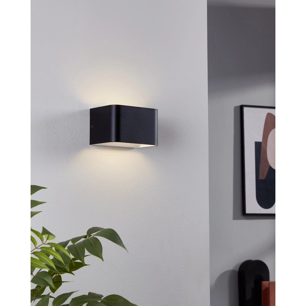 LED-Wandlampe Sania 4 13 cm – Schwarz Eglo 9008606289851