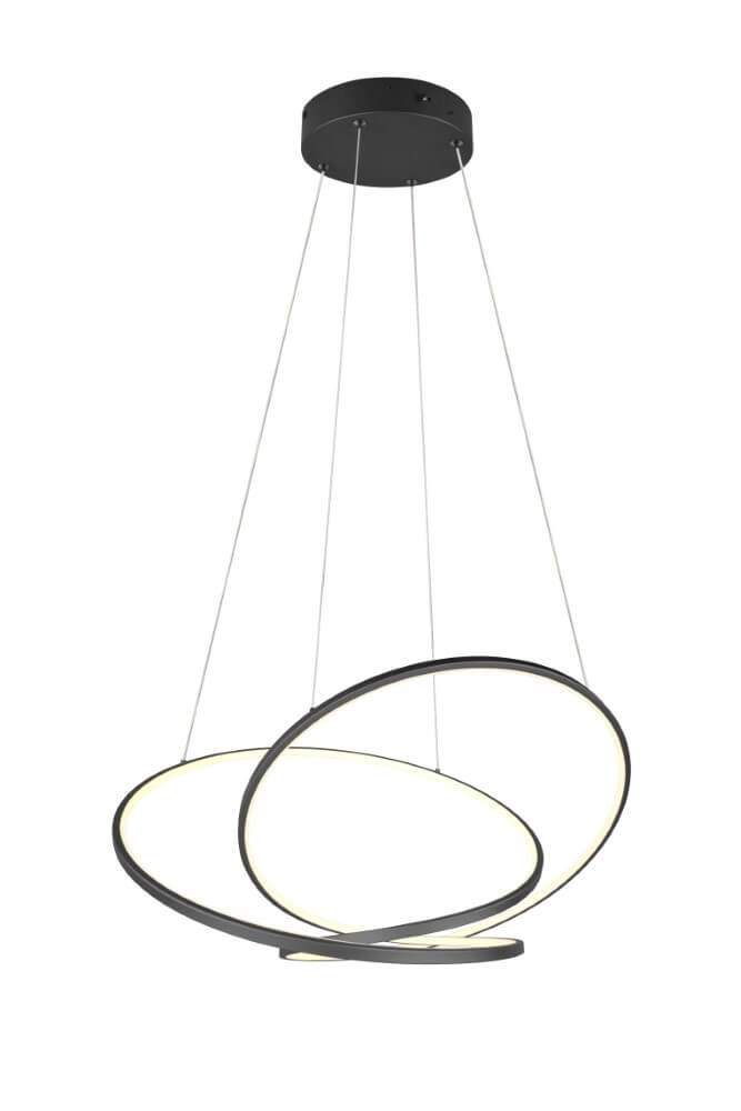 Vide-Hängelampe Darvin schwarz - 75cm
