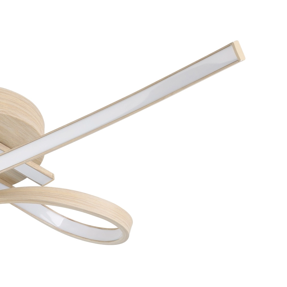 LED-Deckenlampe mit Holzoptik Selvina 2 68 cm Eglo 9008606310296