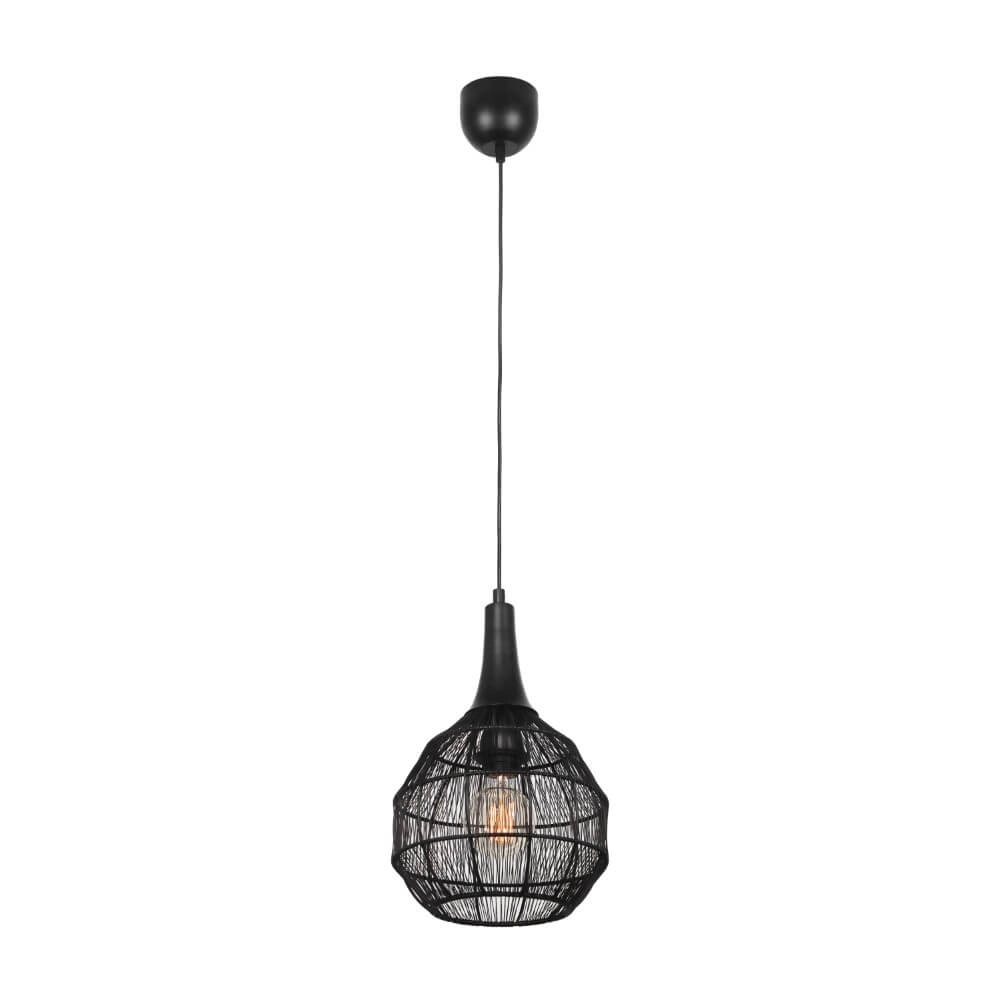 Runde Hängelampe Soraya Ø 26cm - schwarz