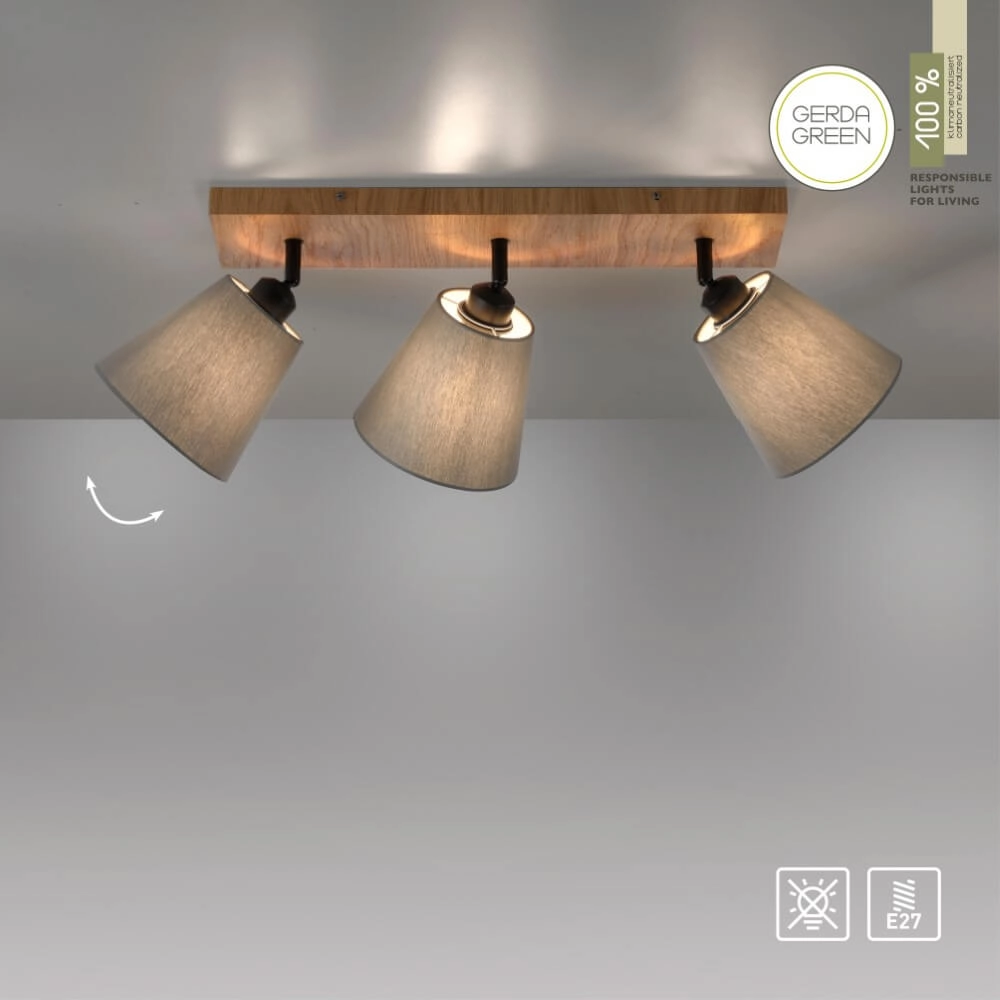 Deckenleuchte Green Michel 3-flammig Just Light 4043689995041