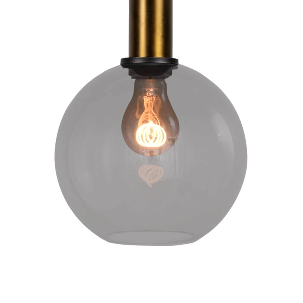 Hängelampe Ø 20cm Bella 2 Antikes Messing mit Rauchglas Masterlight 8718121334080