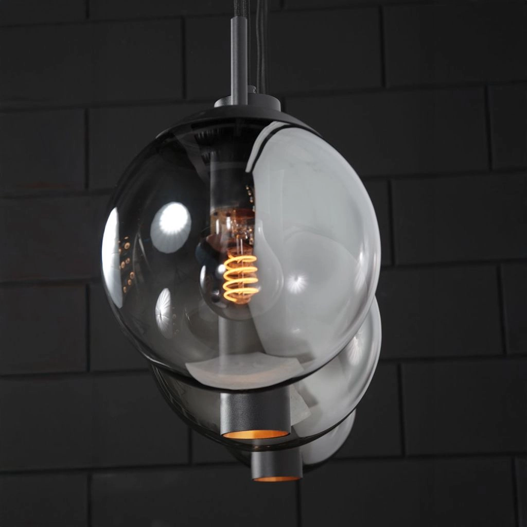 Design-Pendellampe Bollique 5-Licht Schwarz Steinhauer 8712746187687