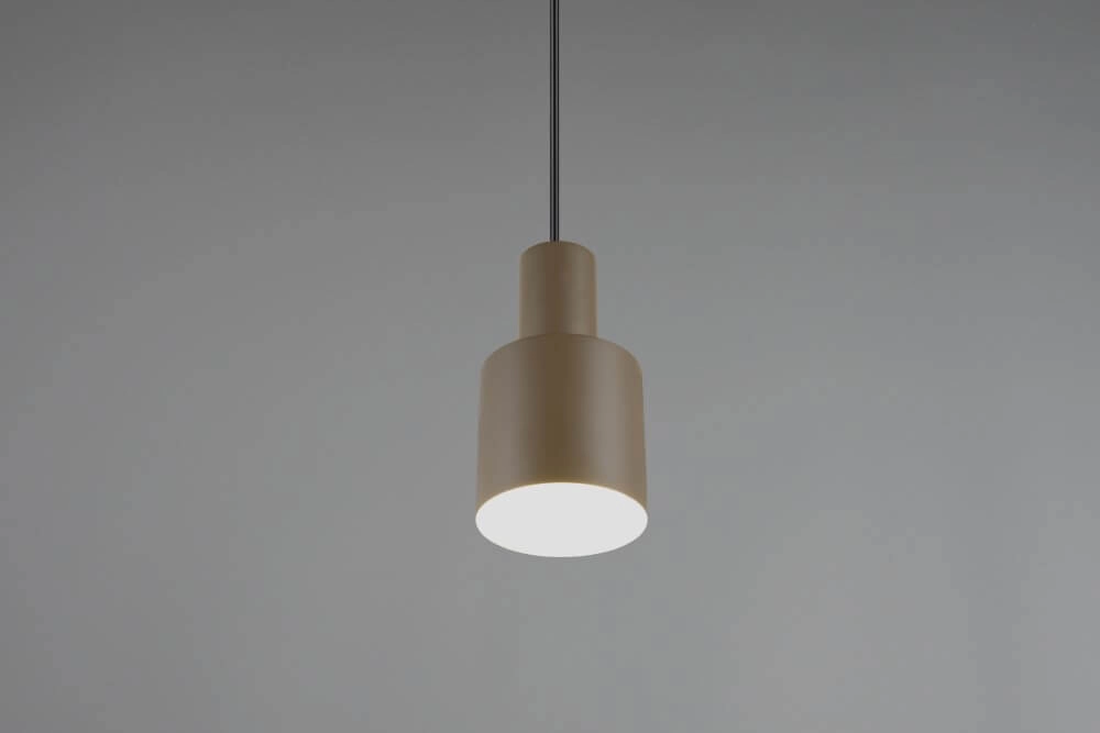 Taupefarbener Anhänger Agudo Ø 12cm Trio 4017807613780