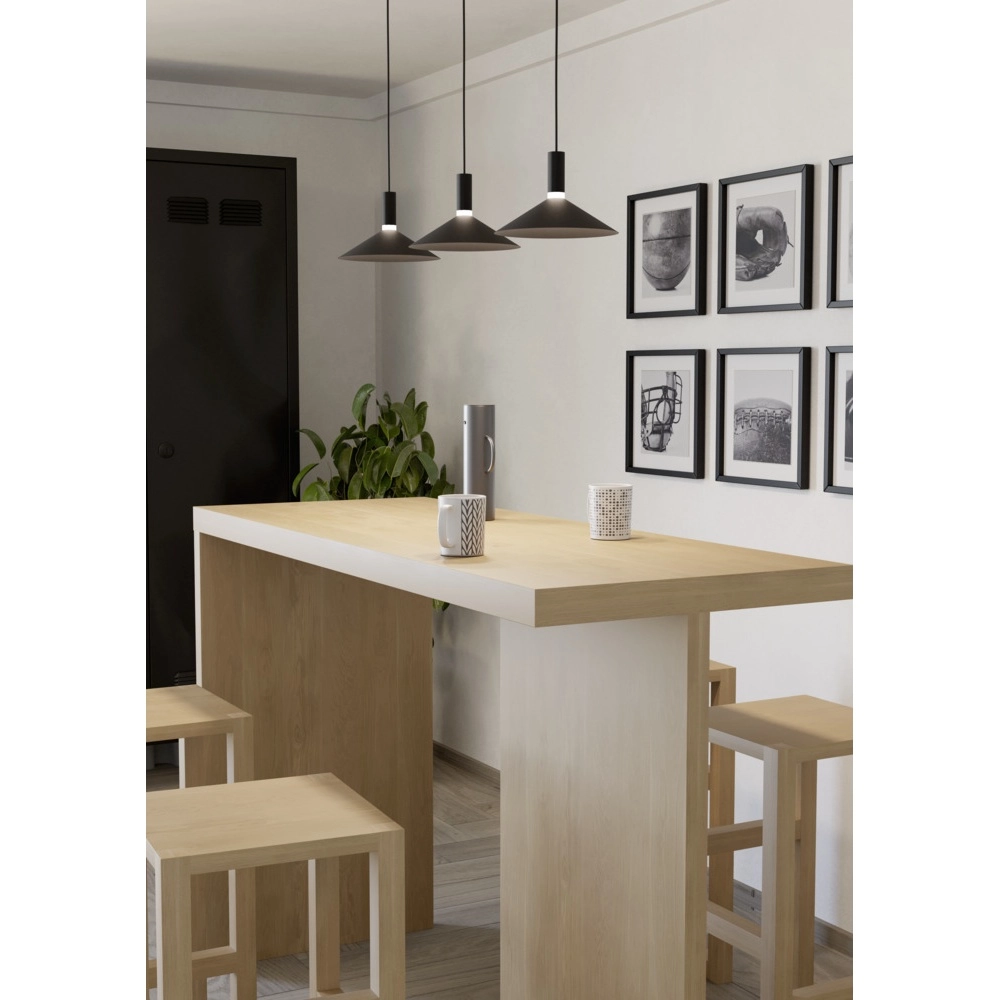 Pendelleuchte Conomavilla-Z Smart Black 3-flammig Eglo 9008606360604
