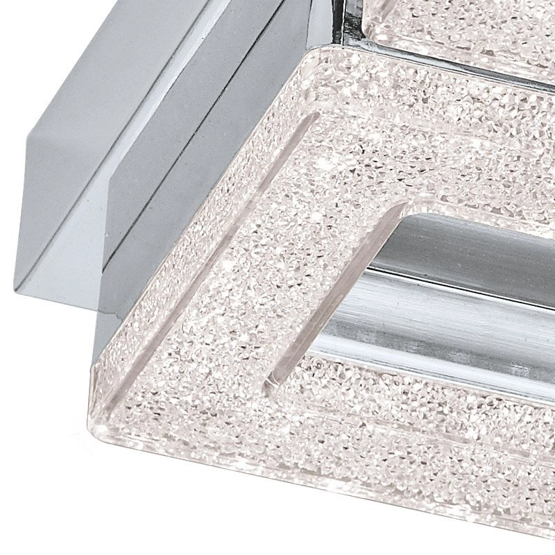 LED-Deckenlampe Fradelo 3000k - 4x4W - 28 cm chrom mit Kristall Eglo 9002759956578