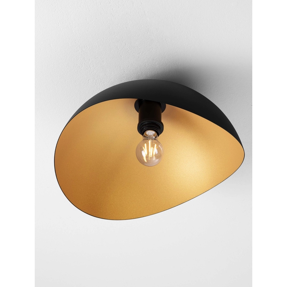Deckenlampe Opsi schwarz mit gold Ø 40cm Lyora 5212017458025
