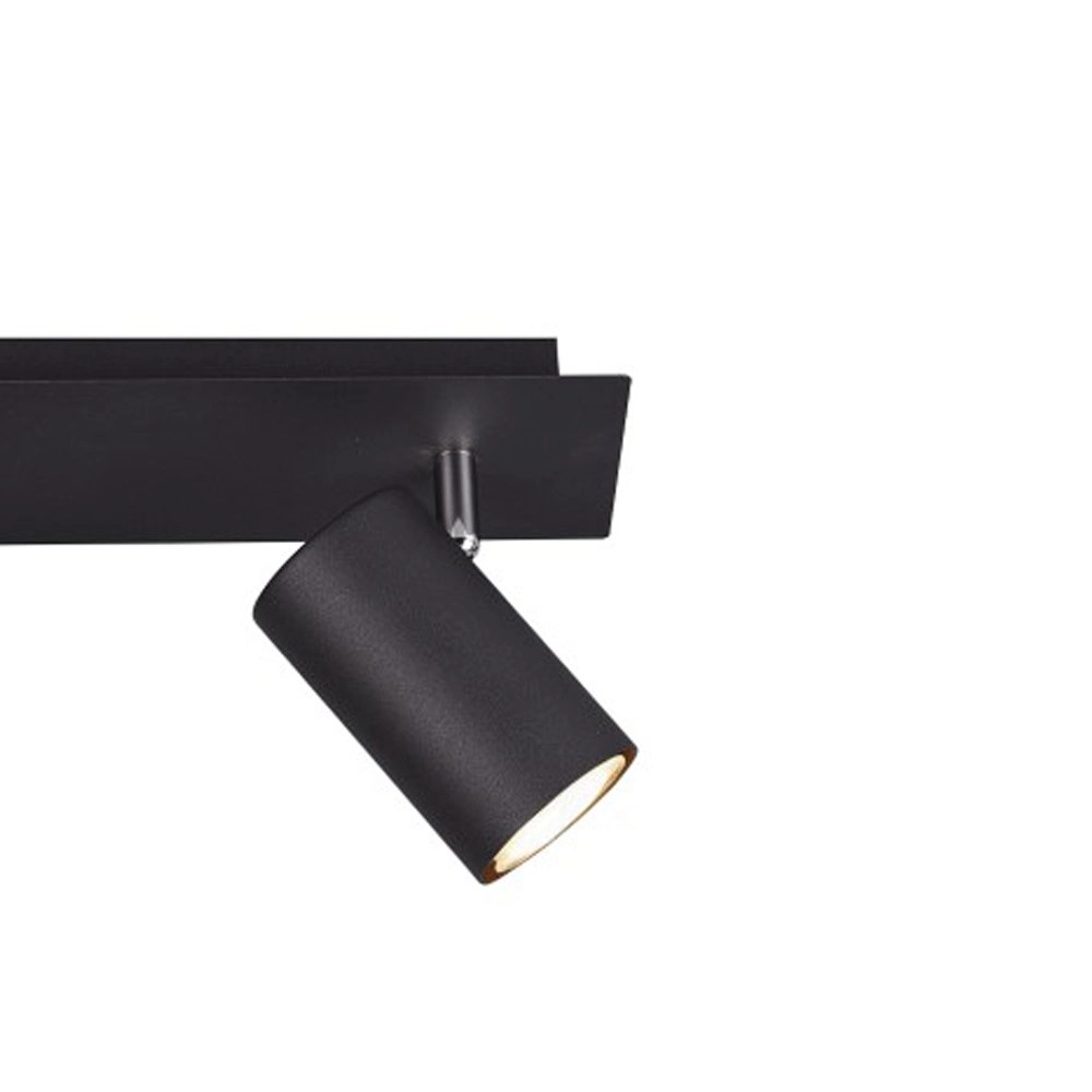 Strahler Marley 2-leichter Matt Black Trio 4017807408638