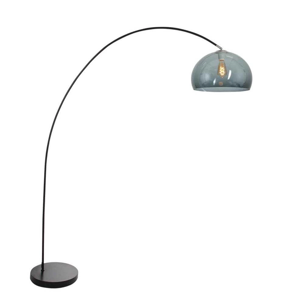 Bogenlampe Solva mit Rauchglas