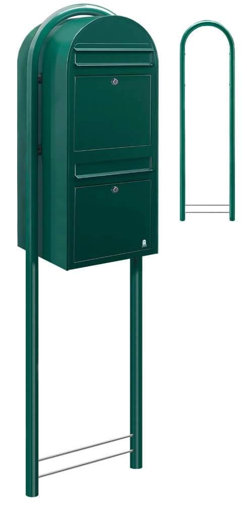 Briefkasten Duo 6005 Dunkelgrün Bobi 6417237014061