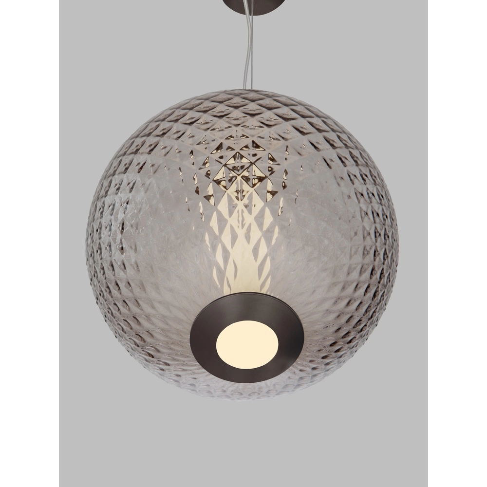 Pendelleuchte Aora Konvexes Braunglas Lyora 5212017483812