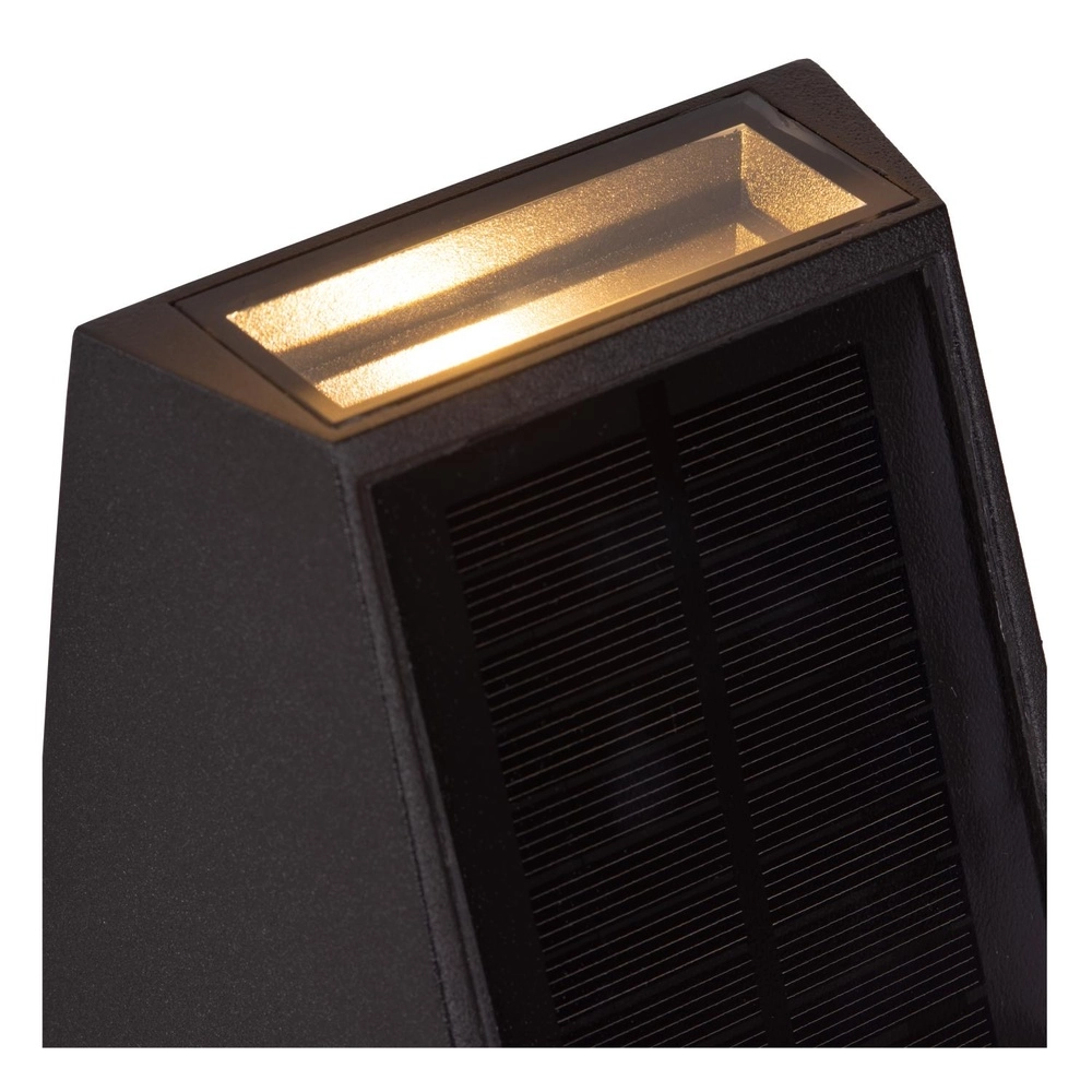 Wandlampe Luton Solar Black Lucide 5411212152107