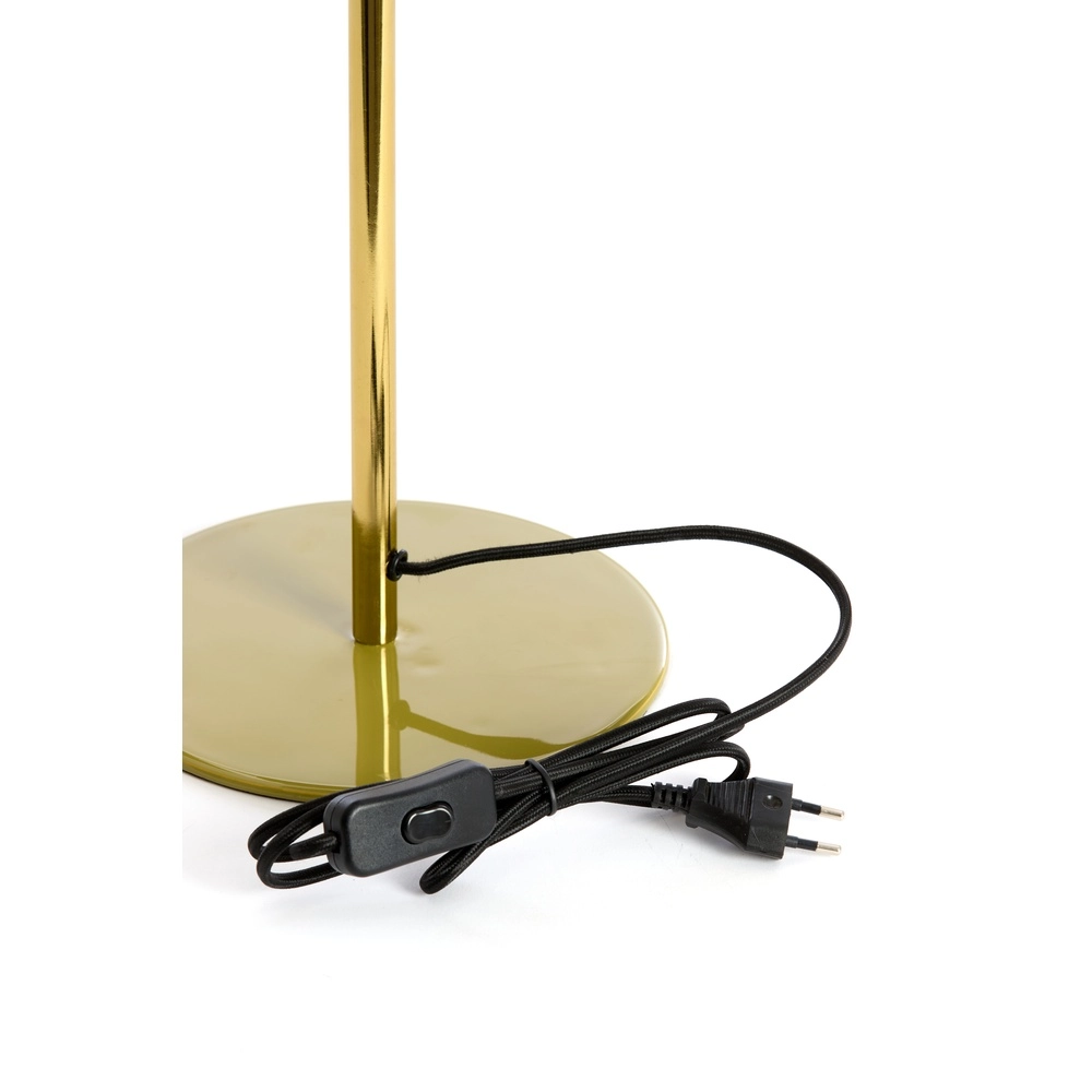 Tischlampe Surin Ø 26cm – glänzend olivgrün mit Gold Light & Living 8717807743499