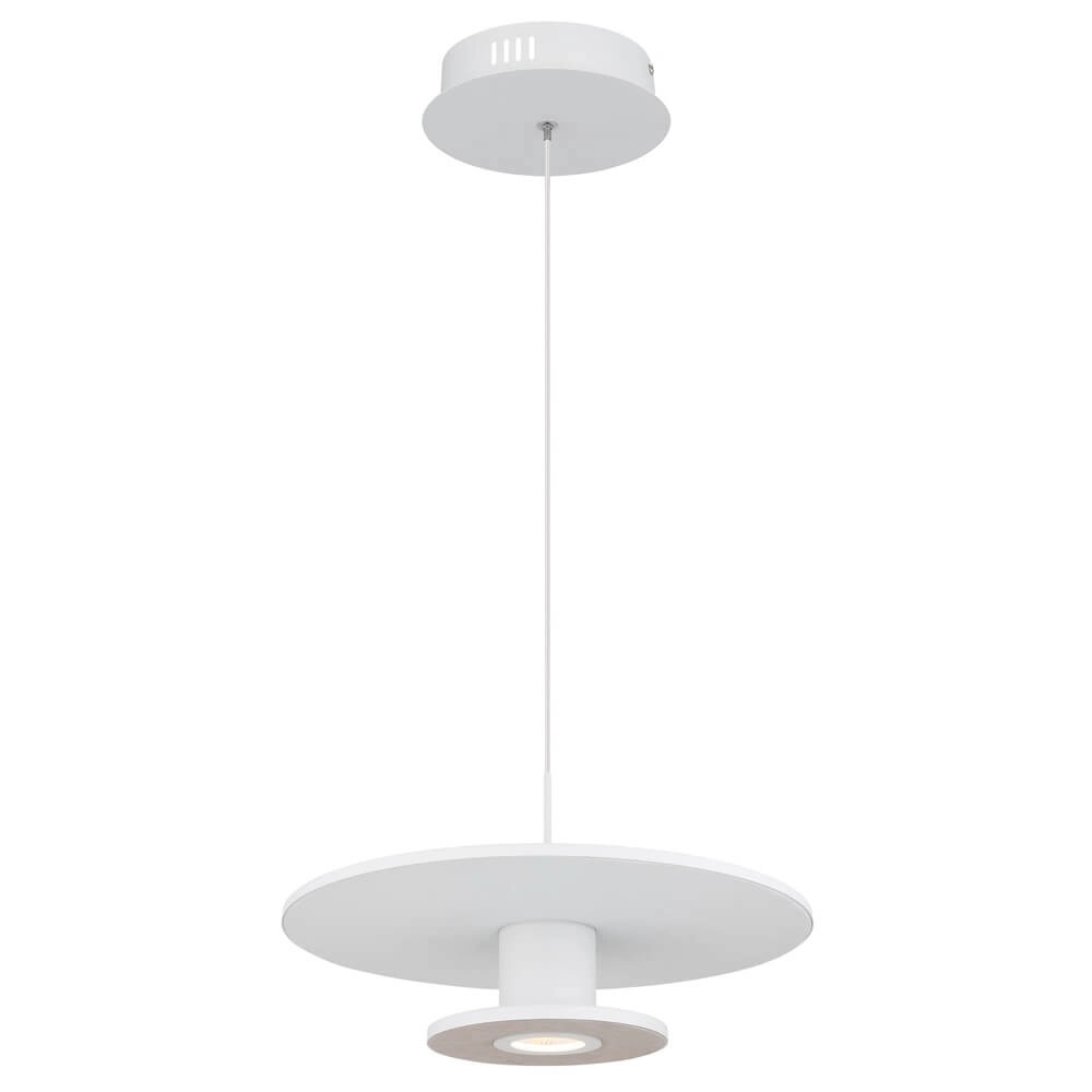 Weiße Pendelleuchte Carter Ø 38cm mit Filz Globo 9007371462759