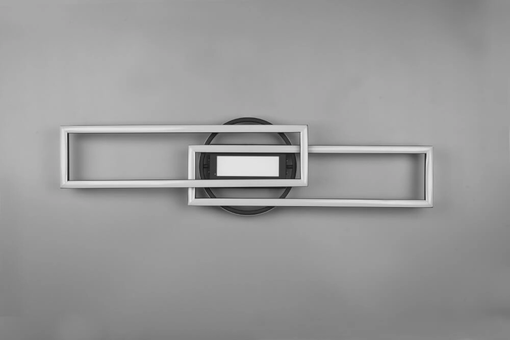 Verstellbare LED-Deckenleuchte Twister Schwarz Trio 4017807540581