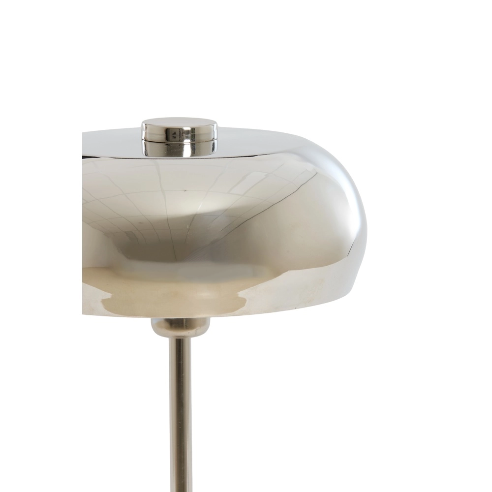 Tischlampe Surin Ø 22cm – glänzendes Nickel Light & Living 8717807743413
