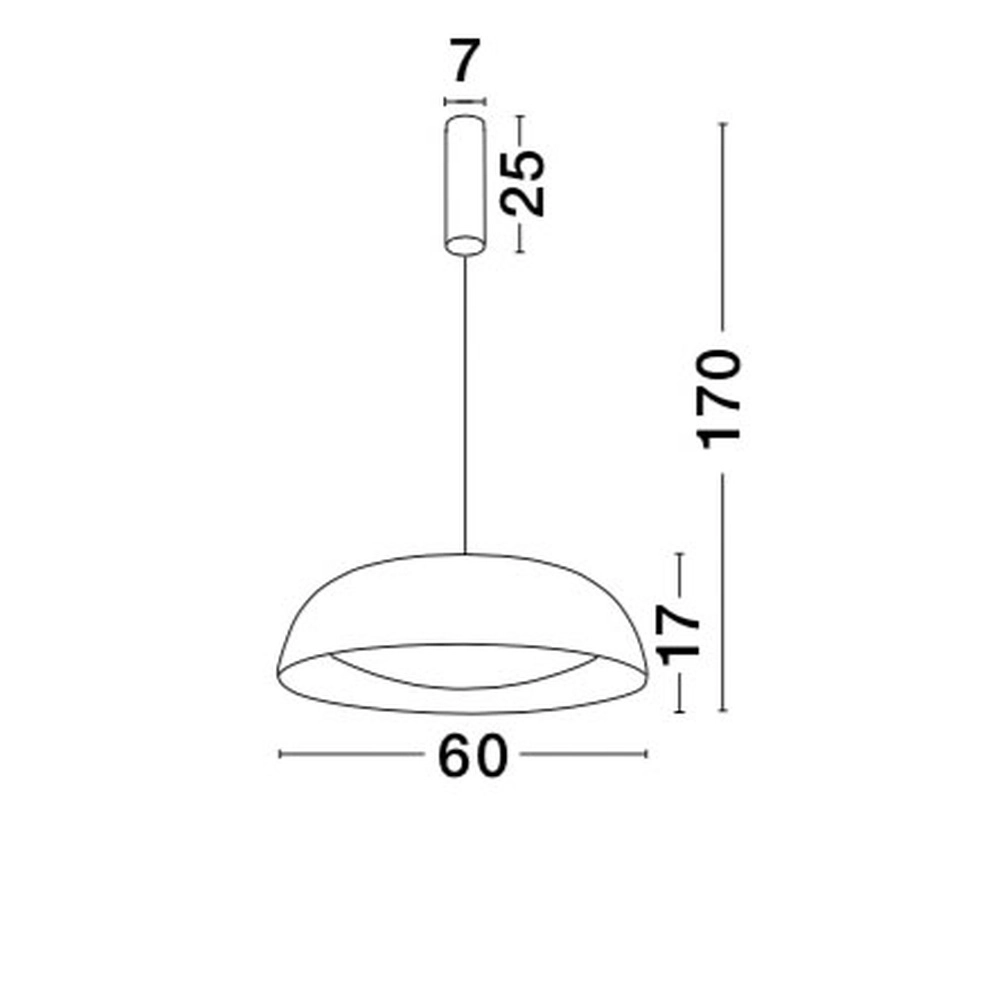 Design-Pendelleuchte Landon schwarz mit kupfer Lyora 5212017413611