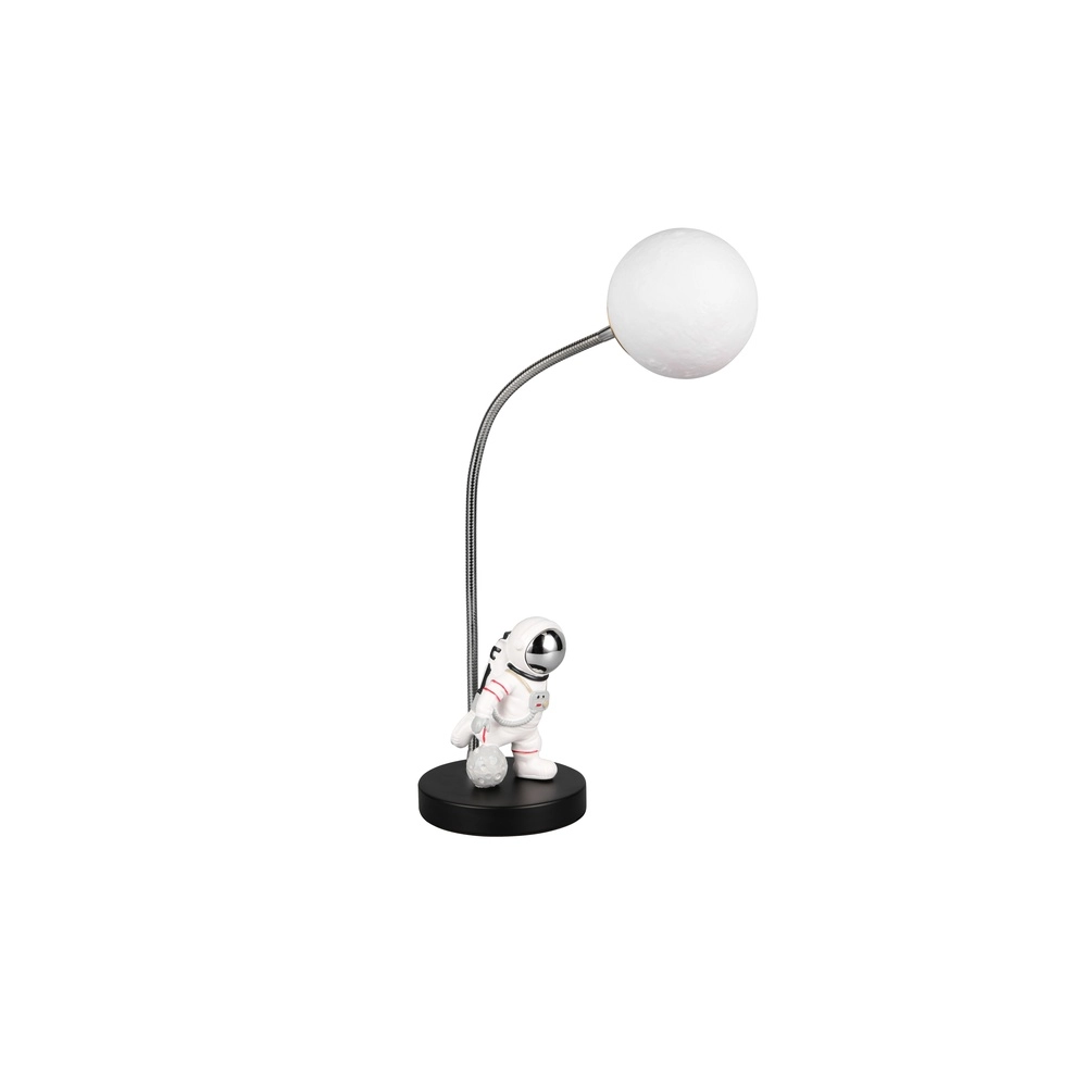 Tischlampe Arm Schwarz-Weiß Trio 4017807671520