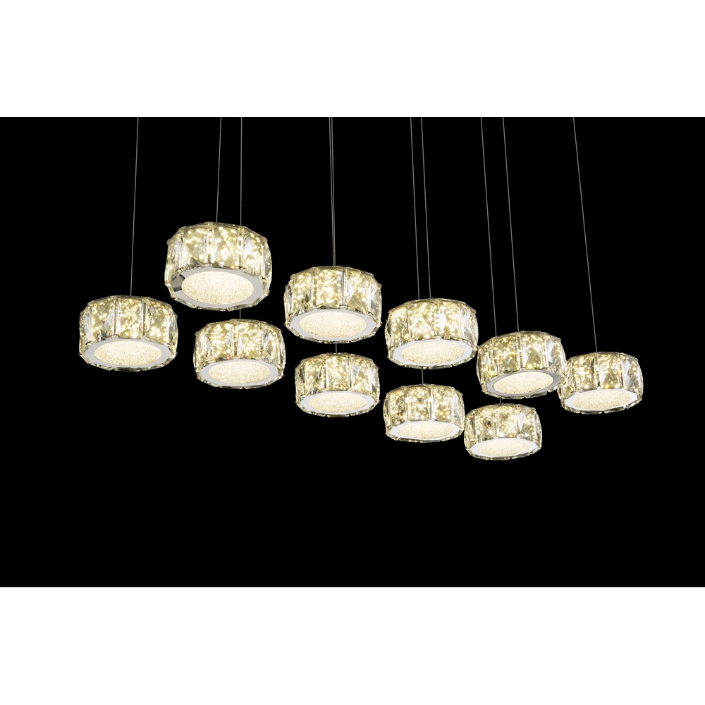 10-Licht Pendellampe Amur Chrom Globo 9007371345069