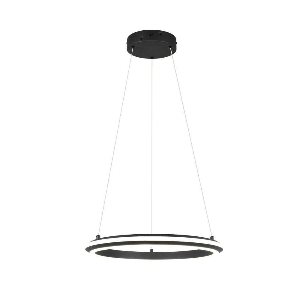 Pendelleuchte Amador schwarz Ø 45cm Trio 4017807656626