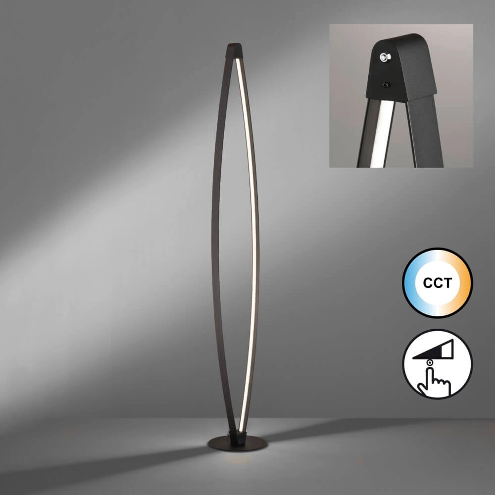 Stehlampe Fenga Schwarz Fischer & Honsel 4003694405034