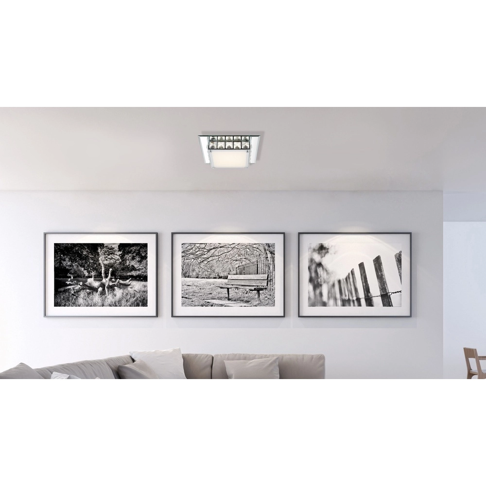 Quadratische Deckenlampe Margo Chrom Globo 9007371324705