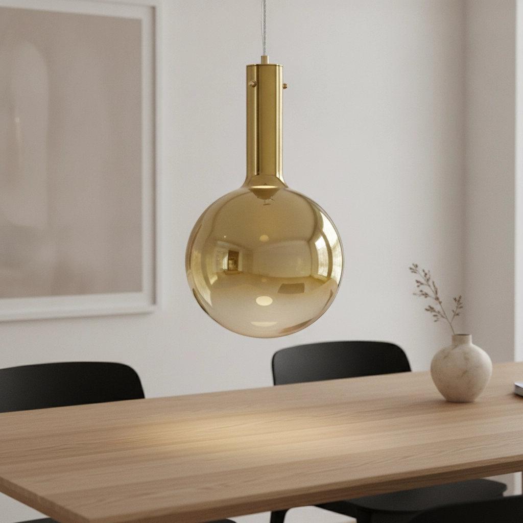 Pendelleuchte Nostos Sektglas