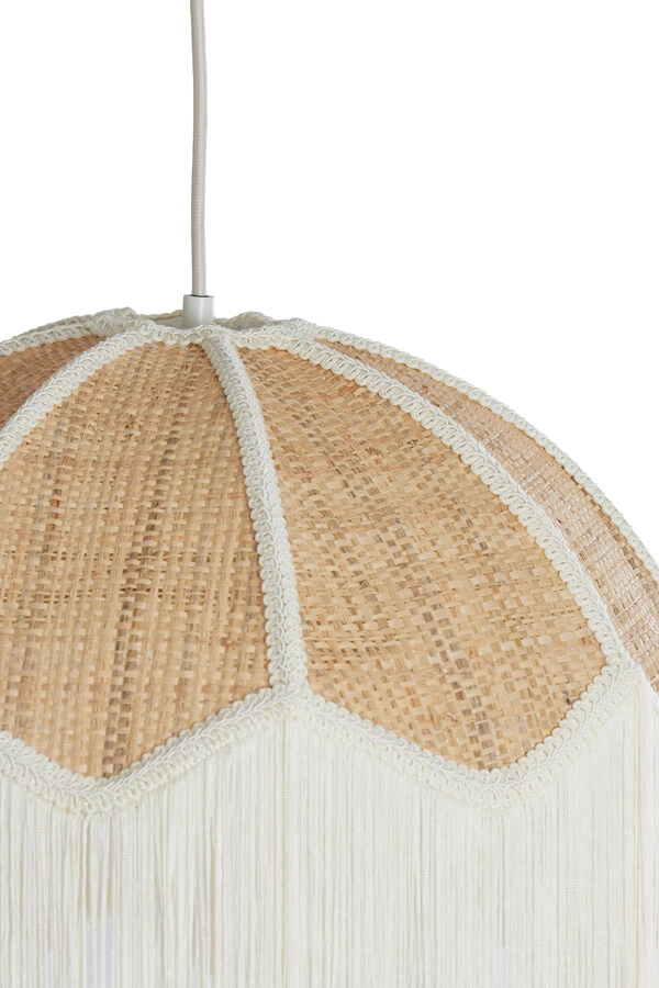 Cremefarbene Pendelleuchte Malacia Ø 40cm Light & Living 8717807761257
