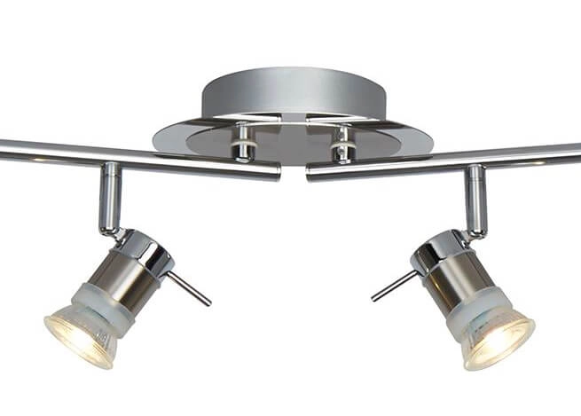 Badezimmer Strahler Aries 4-Lichtgrau Searchlight 5053423076942