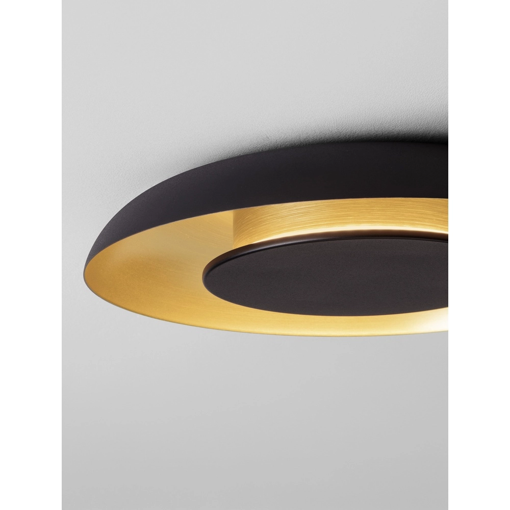 Design-Deckenleuchte Epos Ø 40cm schwarz mit gold Lyora 5212017463203