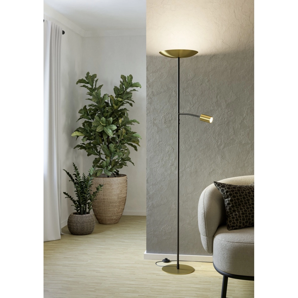 Stehlampe Conivarino Gold mit Schwarz Eglo 9008606356591